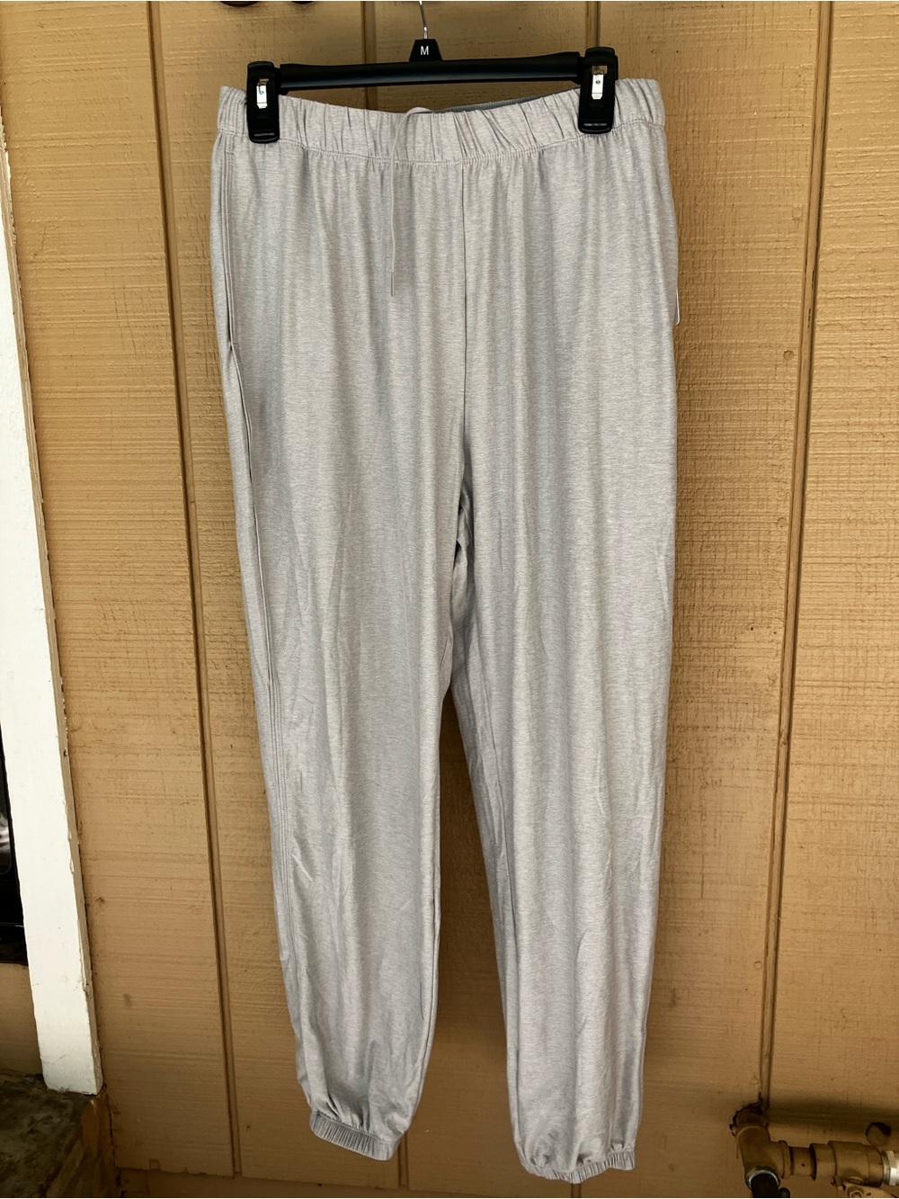 Jockey Women's Light Gray Elastic-Waist Joggers